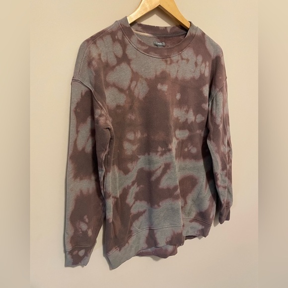 AERIE Tie Dye Oversized Crew Neck XS - Picture 2 of 4
